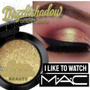 MAC I LIKE TO WATCH Dazzleshadow GREEN GOLD METALLIC SHIMMER